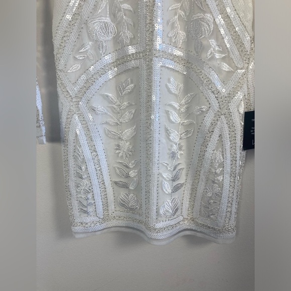 Lulus Spread Your Shine White Embroidered Long Sleeve Mini Dress Small NWT - Picture 13 of 16